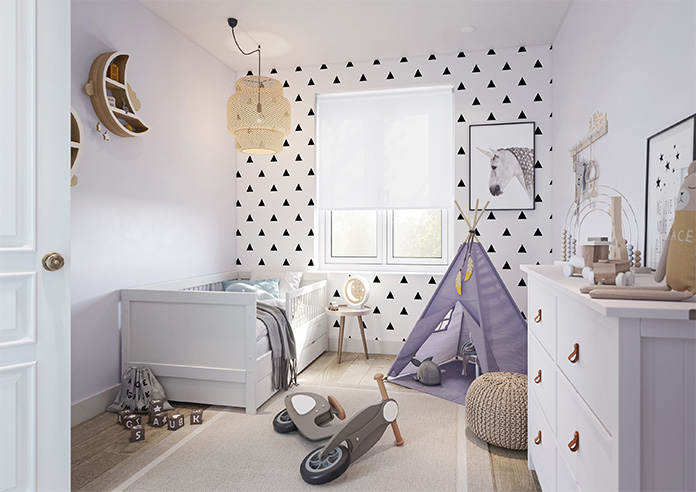 Trapani, Frost - Twist&Fit Roller Blind - Image 7